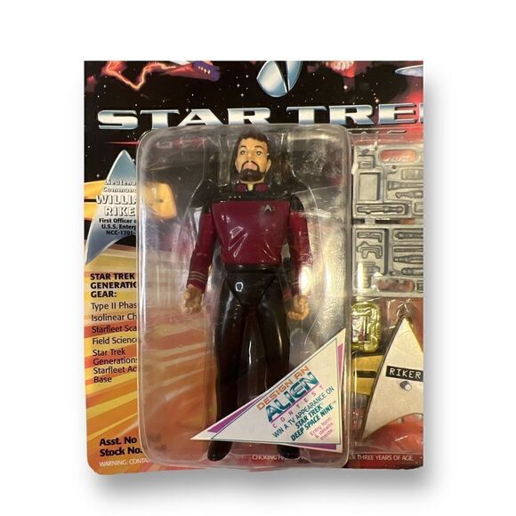 Playmates Star Trek Generations William Riker - Picture 2 of 3